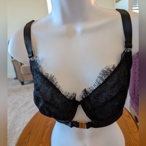 Gabi Fresh Playful Promises Black Lace Bra, Size 38DDD - NEW
